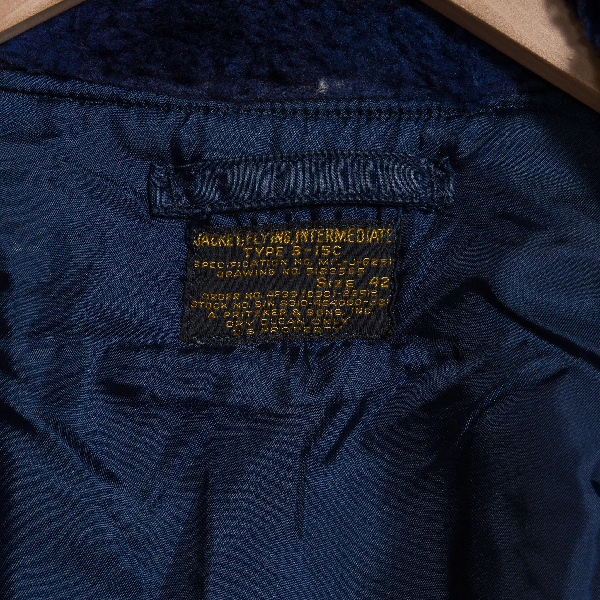 1950's B15-C Flight Bomber Jacket in Navy
