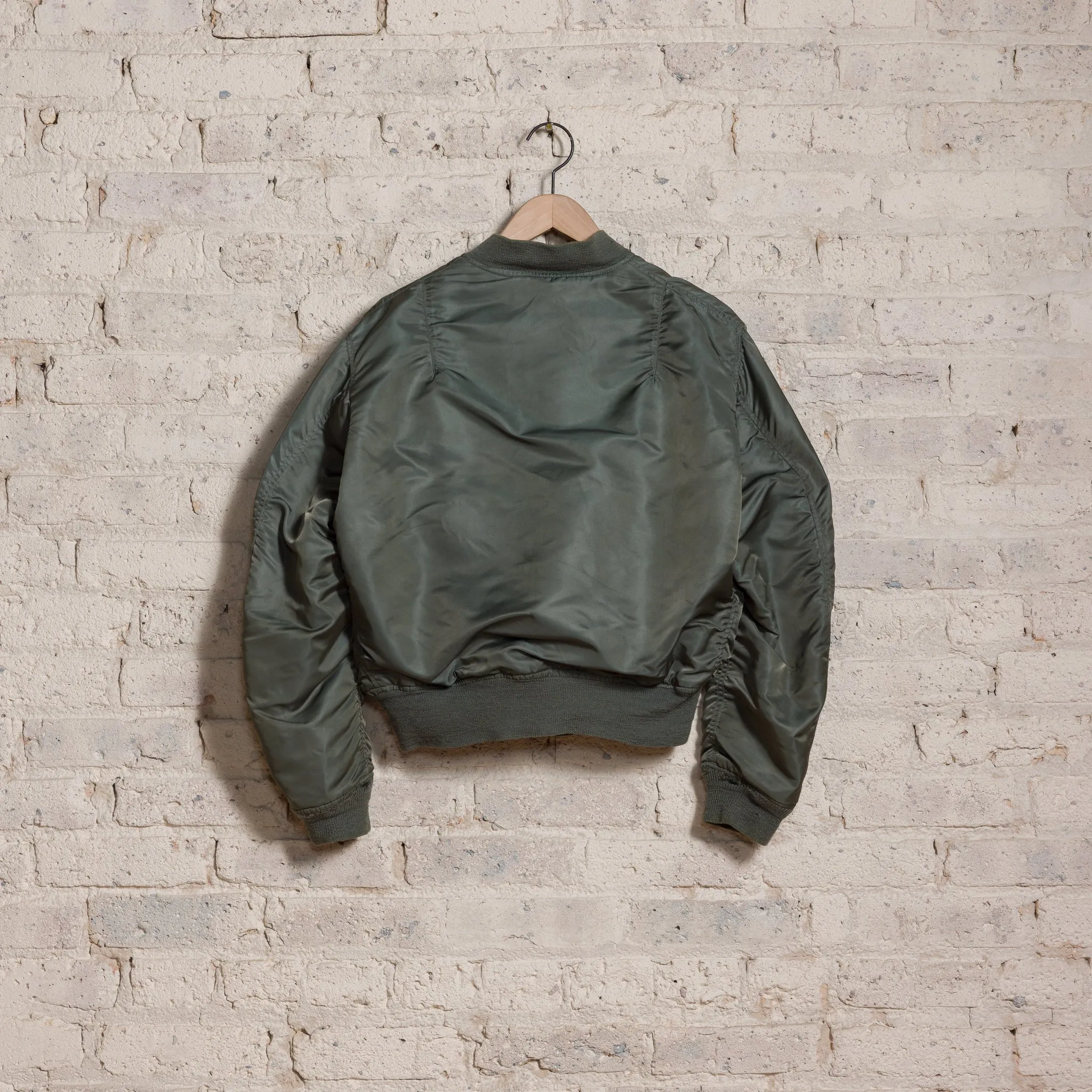 1968 Alpha L2B Flight Bomber Jacket with Patches in Olive