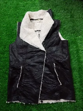  Shearling Lined Motorcycle Vests