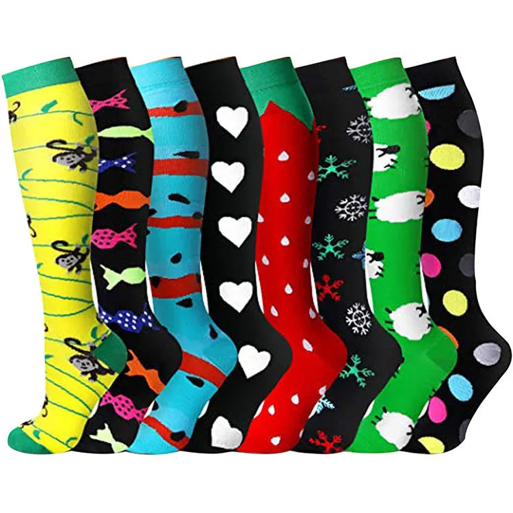 (8 PAIRS) Comelyy Best Compression Socks for Women & Men