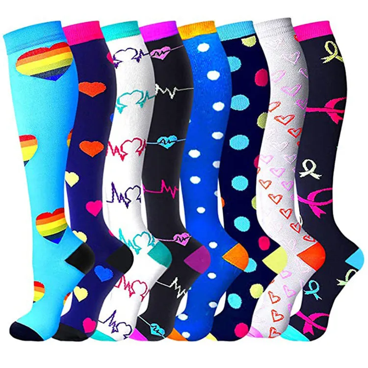(8 PAIRS) Comelyy Best Compression Socks for Women & Men