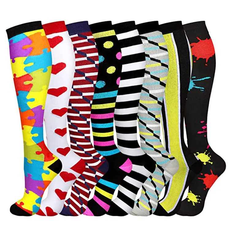 (8 PAIRS) Comelyy Best Compression Socks for Women & Men