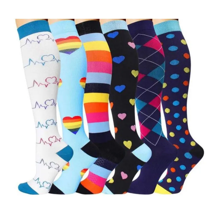 (8 PAIRS) Comelyy Best Compression Socks for Women & Men