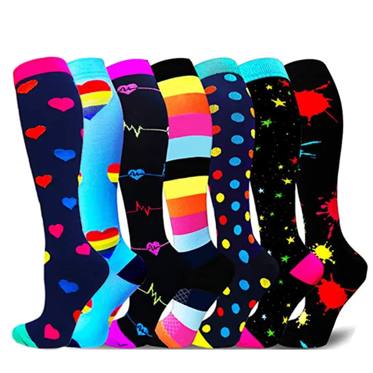 (8 PAIRS) Comelyy Best Compression Socks for Women & Men