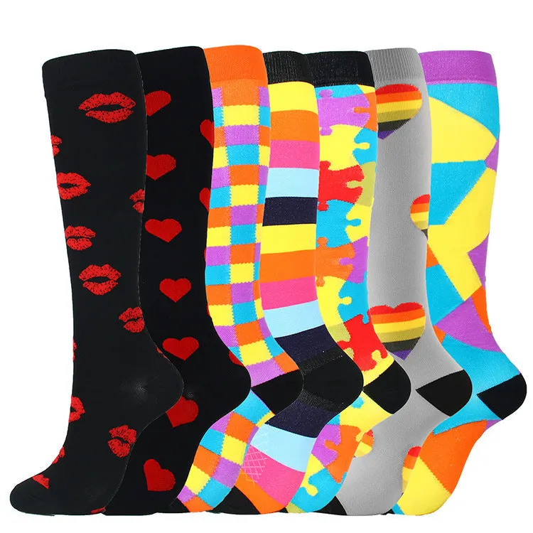 (8 PAIRS) Comelyy Best Compression Socks for Women & Men