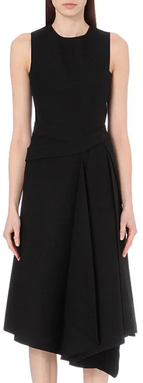 Asymmetric Pleated Dress