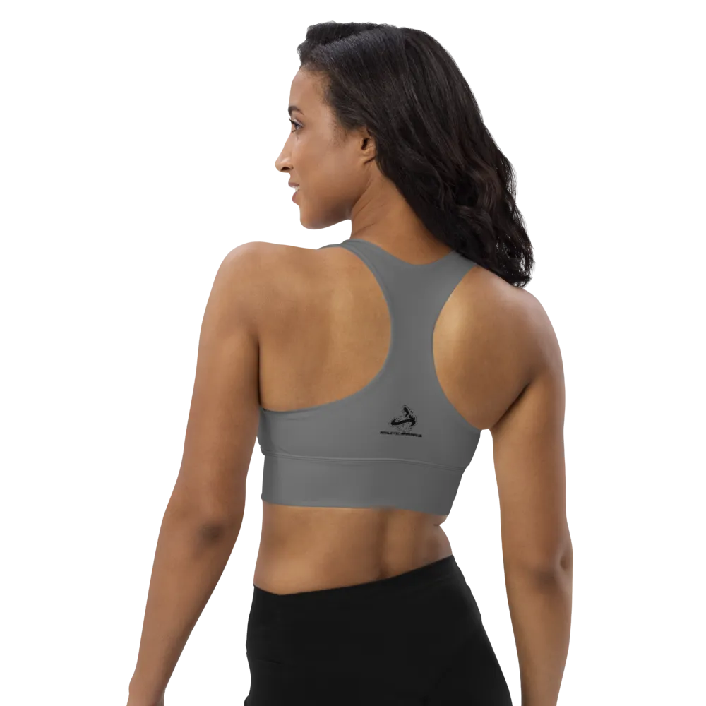 Athletic Apparatus Grey BL Longline sports bra