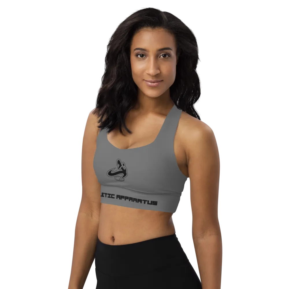 Athletic Apparatus Grey BL Longline sports bra