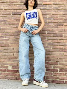 Balloon - Light Acid Wash Jeans.