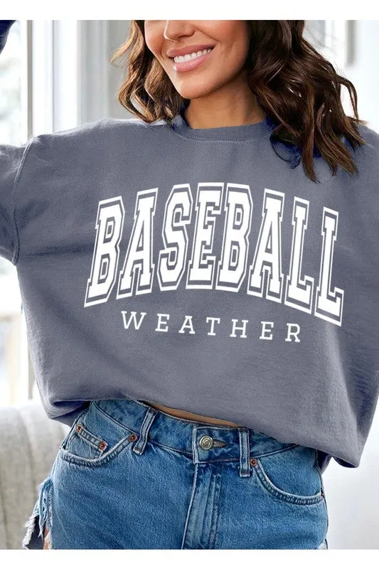 Baseball Weather Graphic Sweatshirts