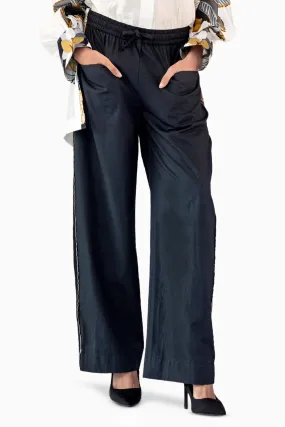 Black Cotton Work Pants