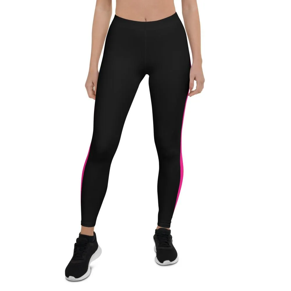 Black Pansexual Stripe Leggings
