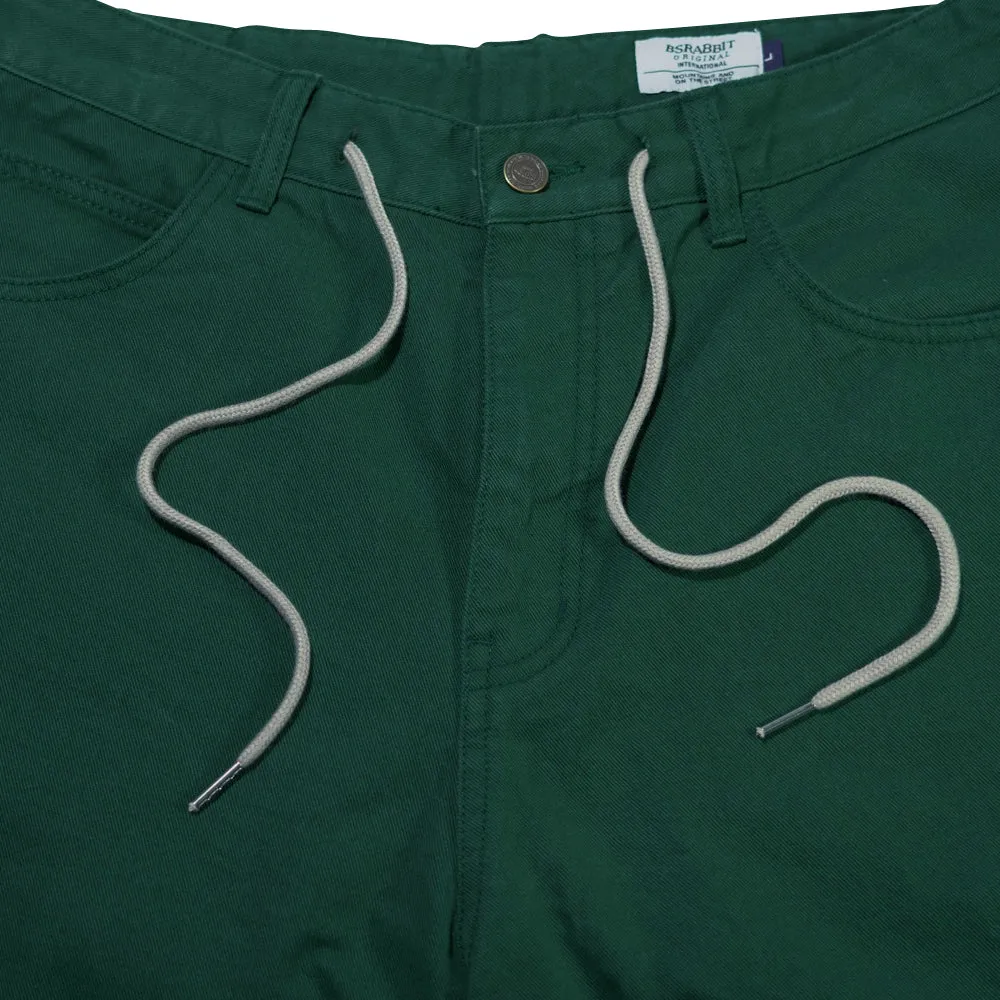 CARPENTER LOOSEFIT COTTON SHORT PANTS DEEP GREEN