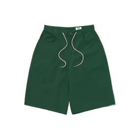 CARPENTER LOOSEFIT COTTON SHORT PANTS DEEP GREEN