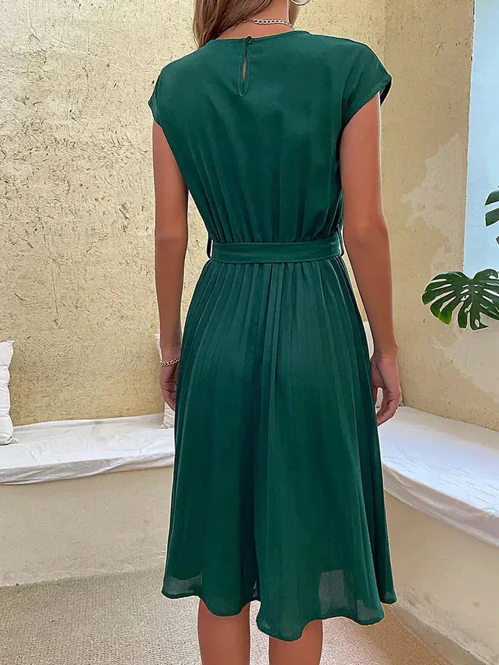 Celestia - Summer Pleated Mini Dress