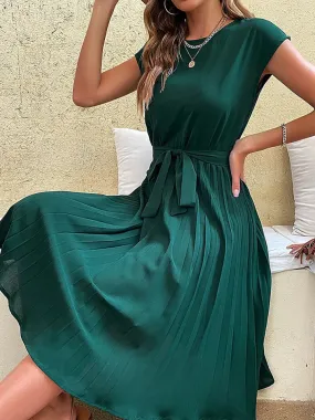 Celestia - Summer Pleated Mini Dress