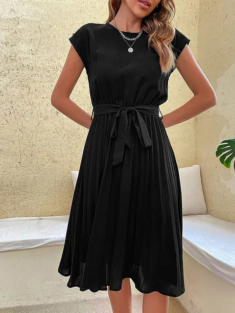 Celestia - Summer Pleated Mini Dress