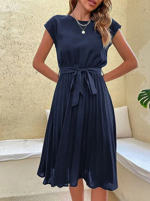 Celestia - Summer Pleated Mini Dress