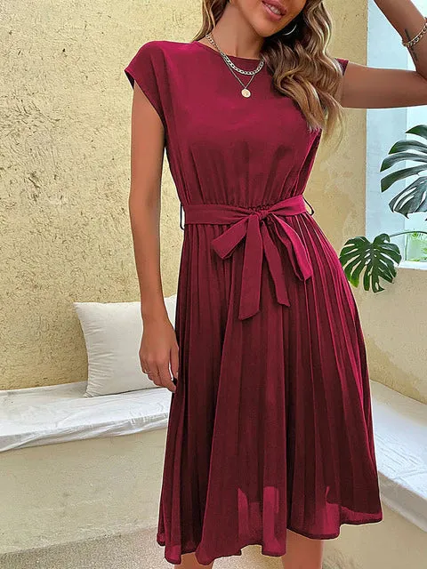 Celestia - Summer Pleated Mini Dress