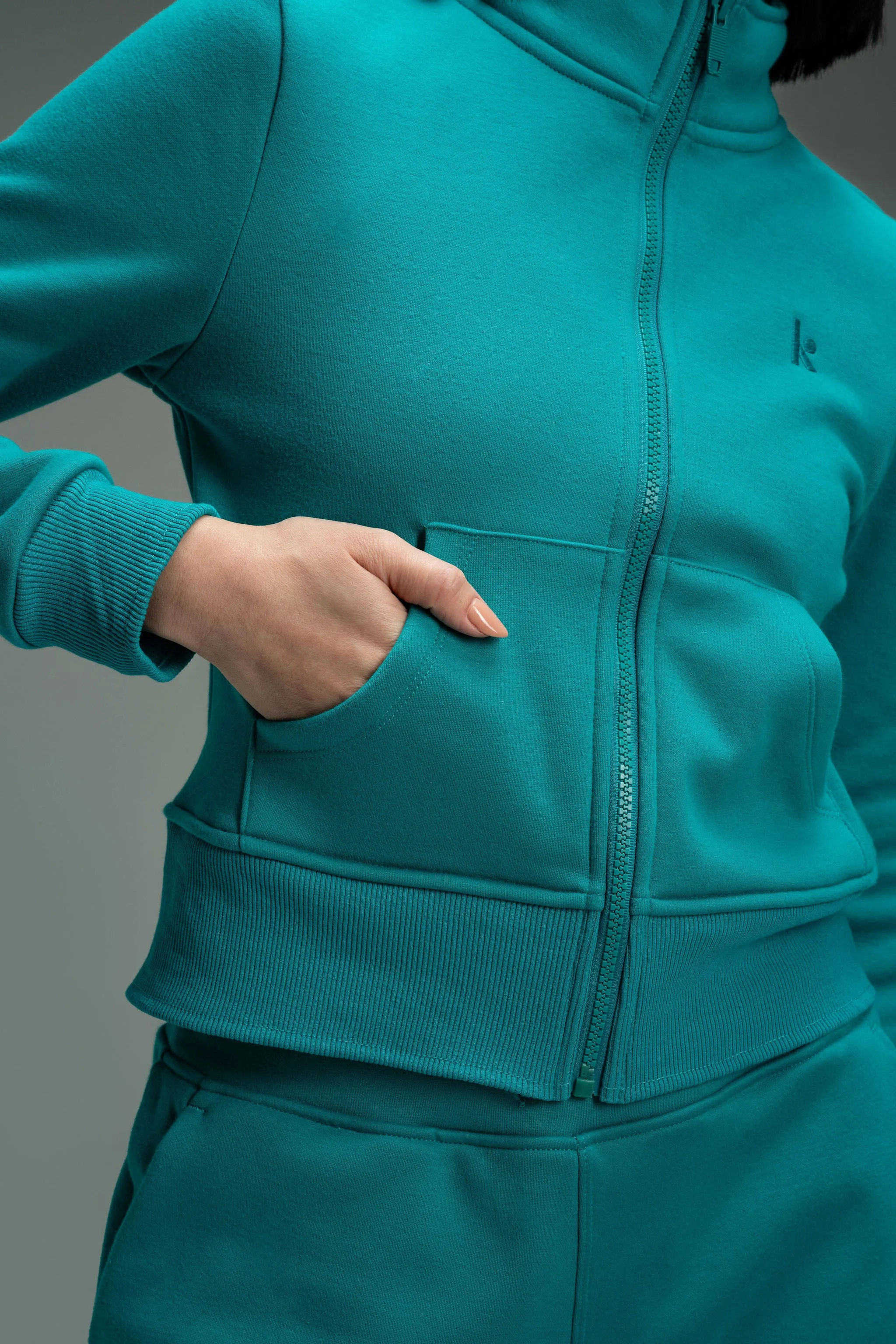 CozyTec Up Jacket  - Tropical Teal