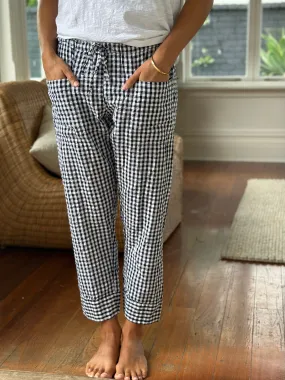 darcy pants -black gingham