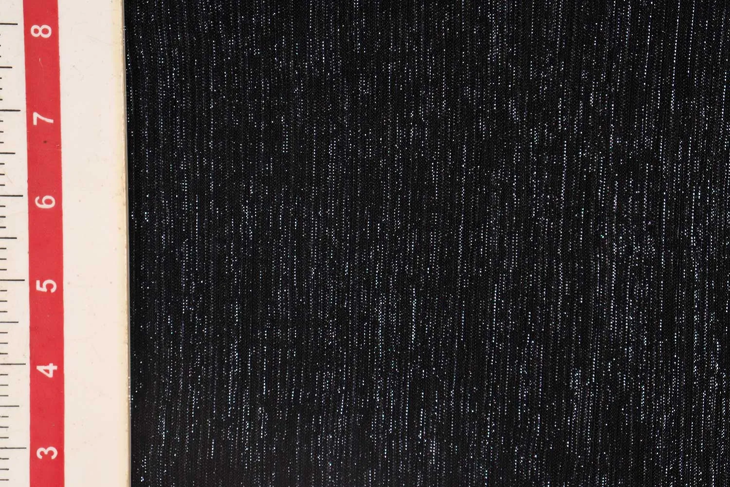 Dark Blue Pleated Lurex Knit Fabric