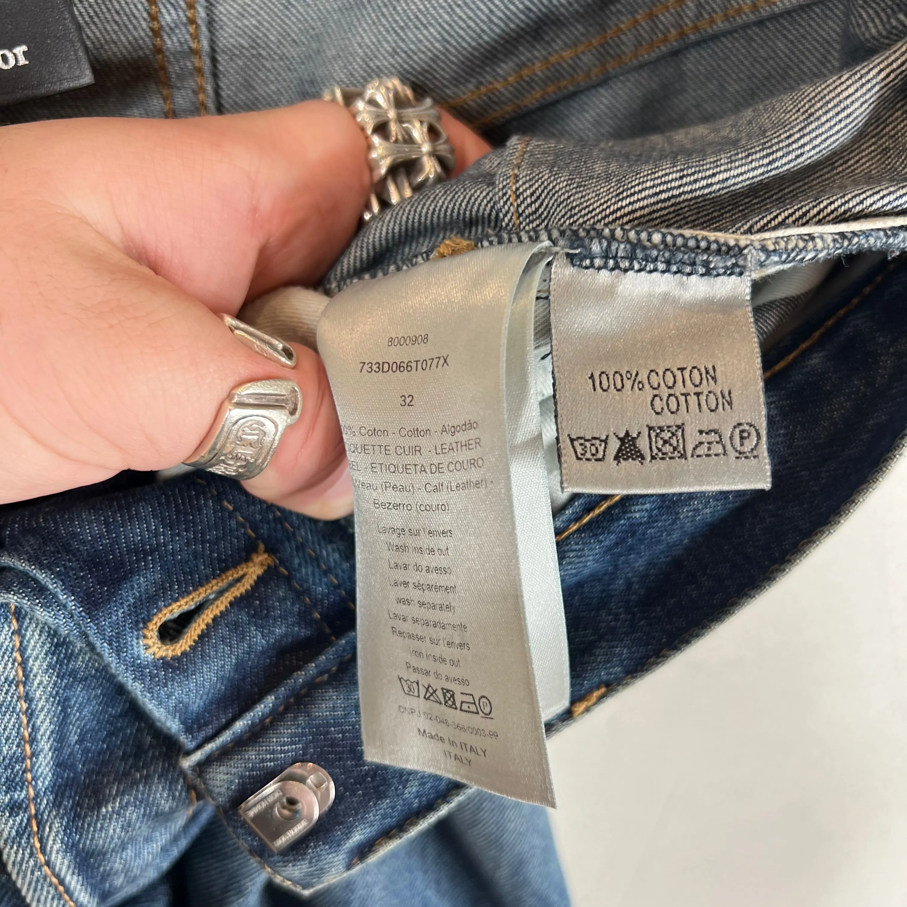 Dior Light Wash Skinny Jeans