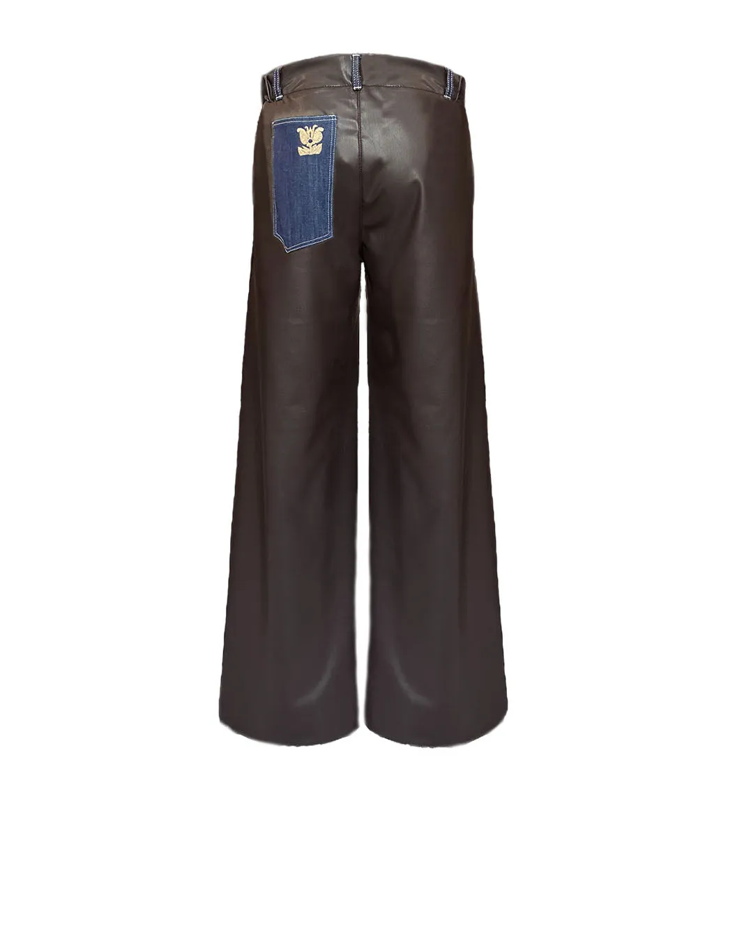 Eco  Leather-Denim Pants (last item)