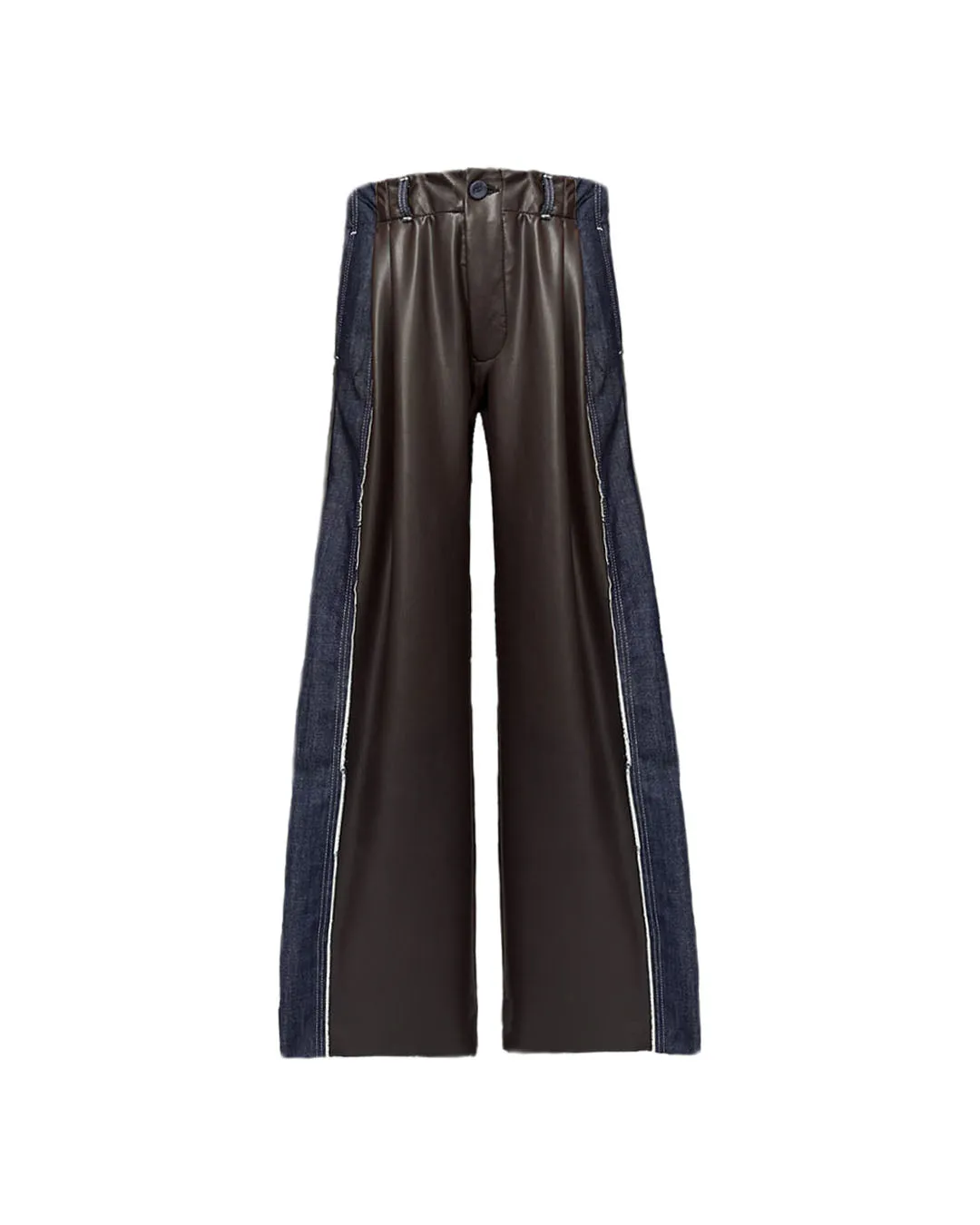 Eco  Leather-Denim Pants (last item)