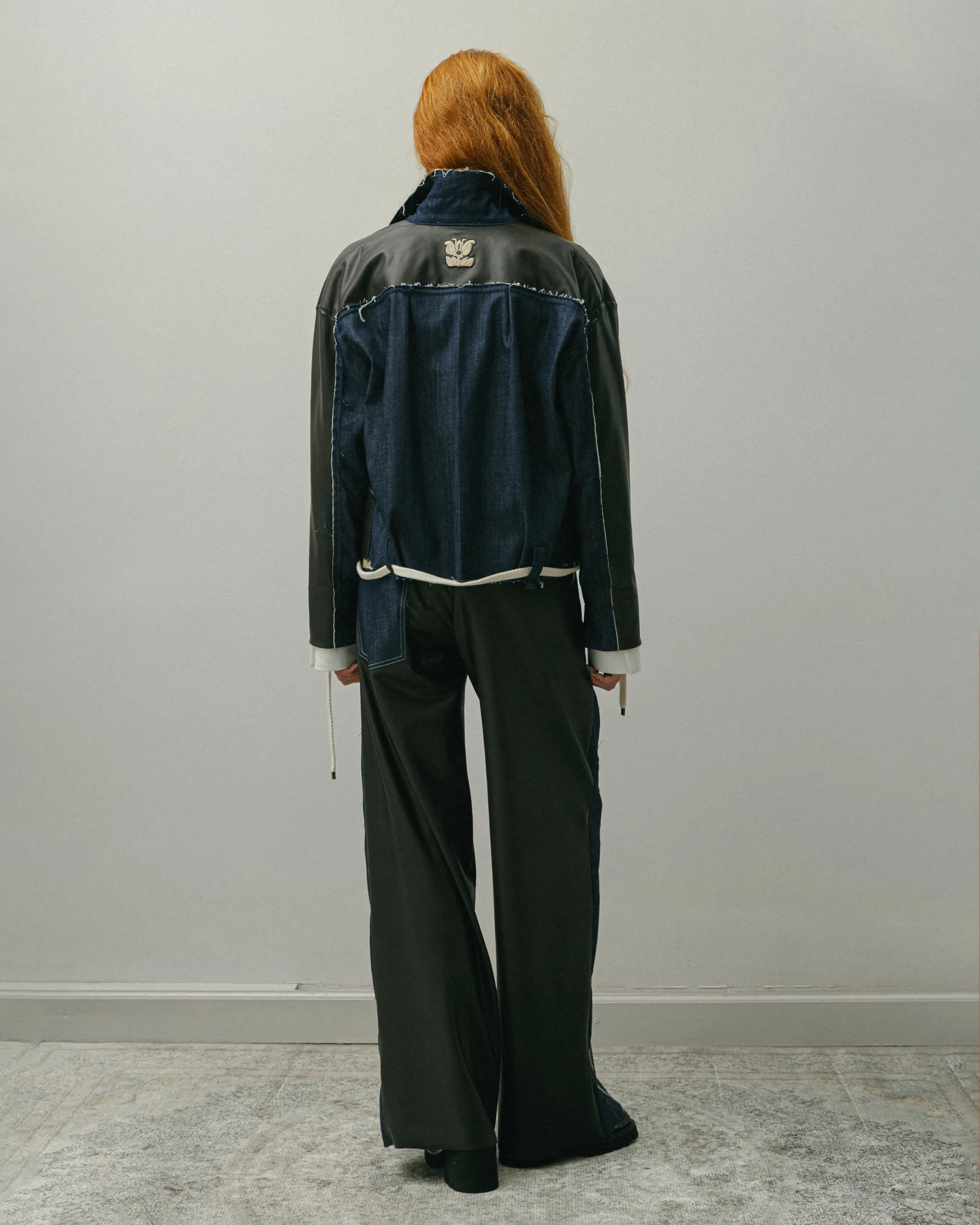 Eco  Leather-Denim Pants (last item)