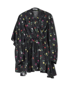 Falling Flowers Jacquard Dress