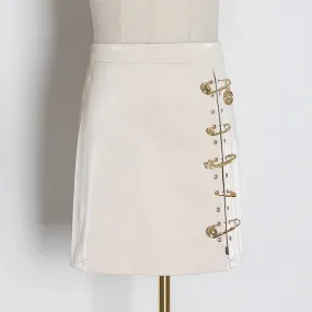 Faux Leather Mini Skirt