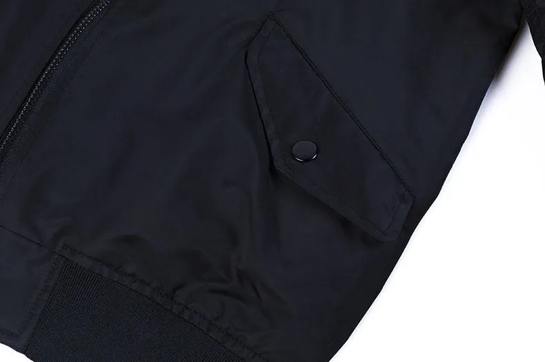 Flight wolf bomber jacket