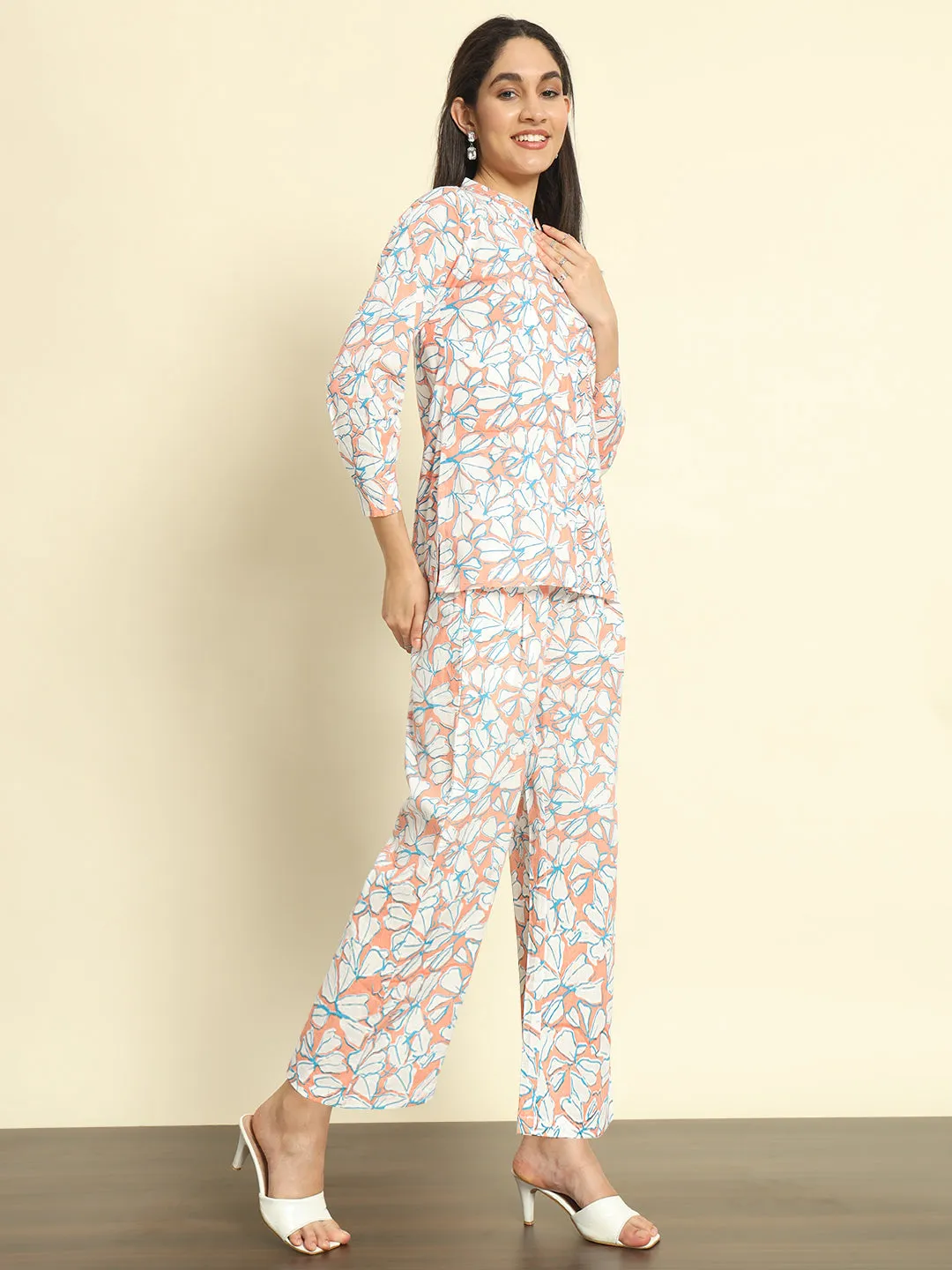 Floral Linen Pants