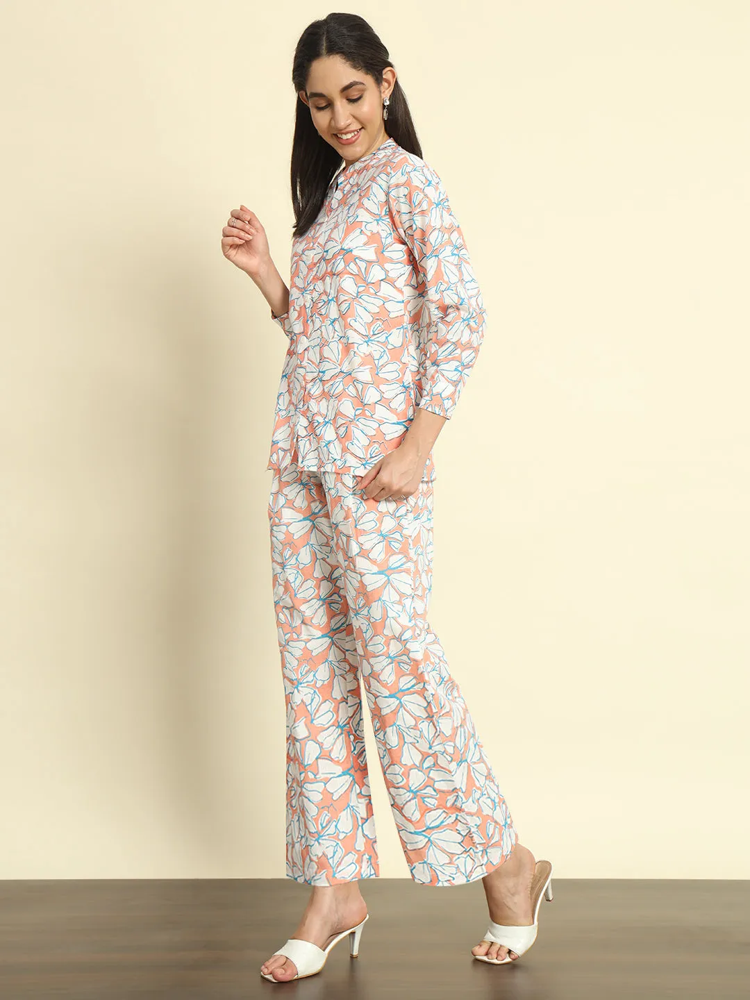 Floral Linen Pants