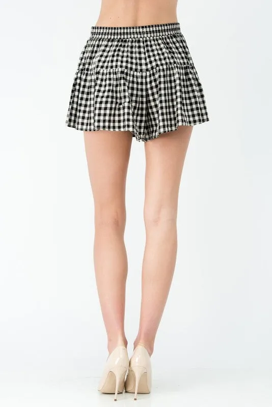 Gingham Skort