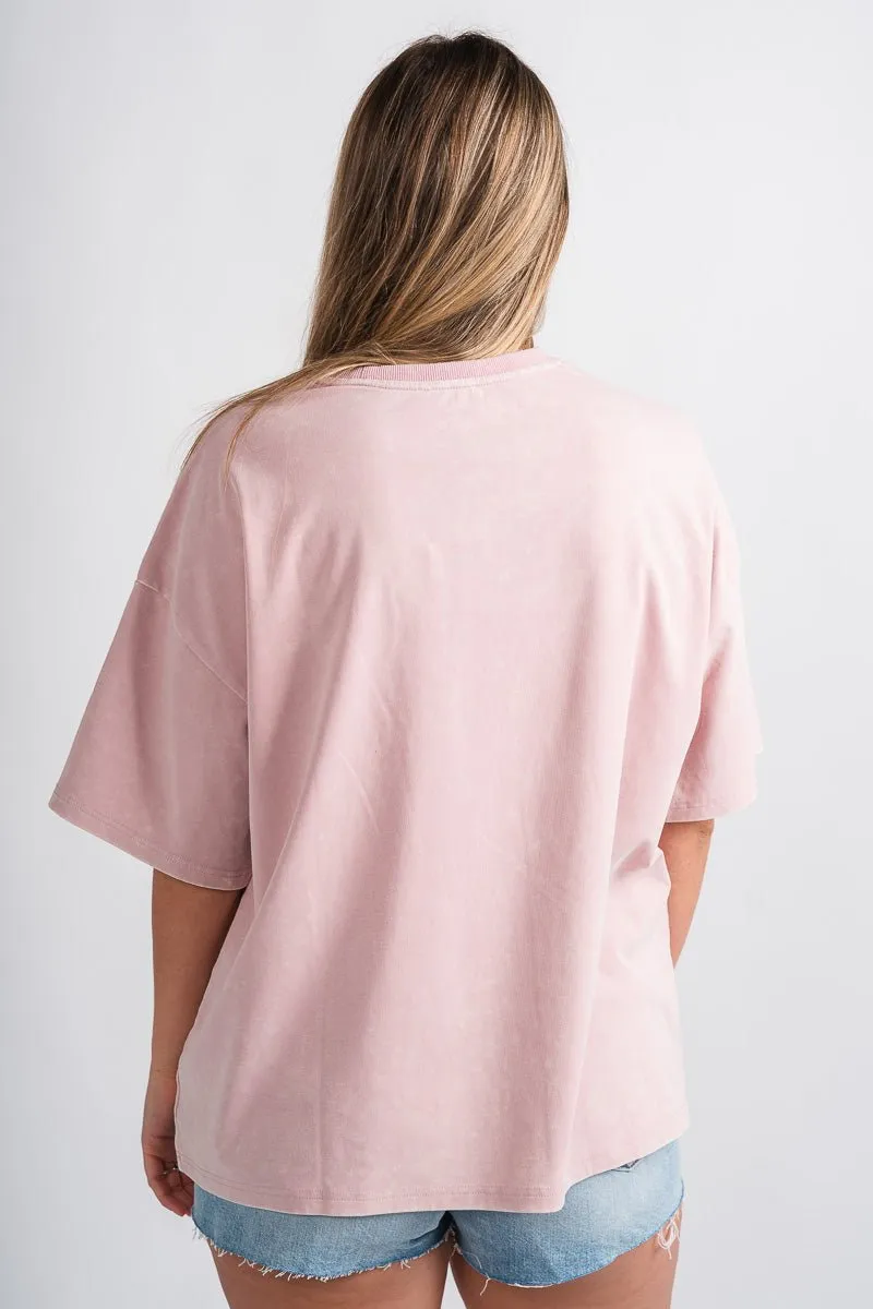 Happy days only short sleeve sweatshirt blush