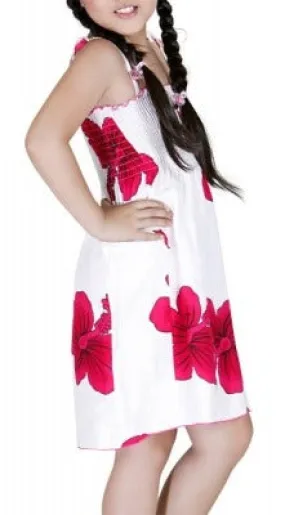 Hibiscus Girl's Elastic Tube Dress