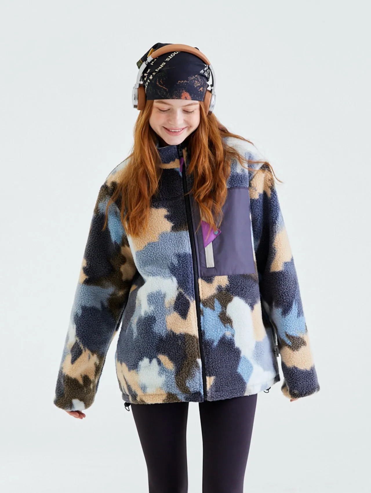 Kids Reversible Windproof Fleece Jacket