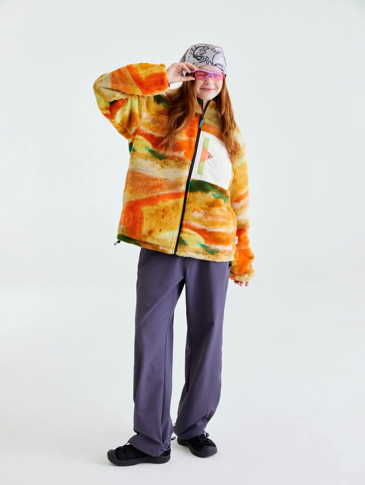 Kids Reversible Windproof Fleece Jacket