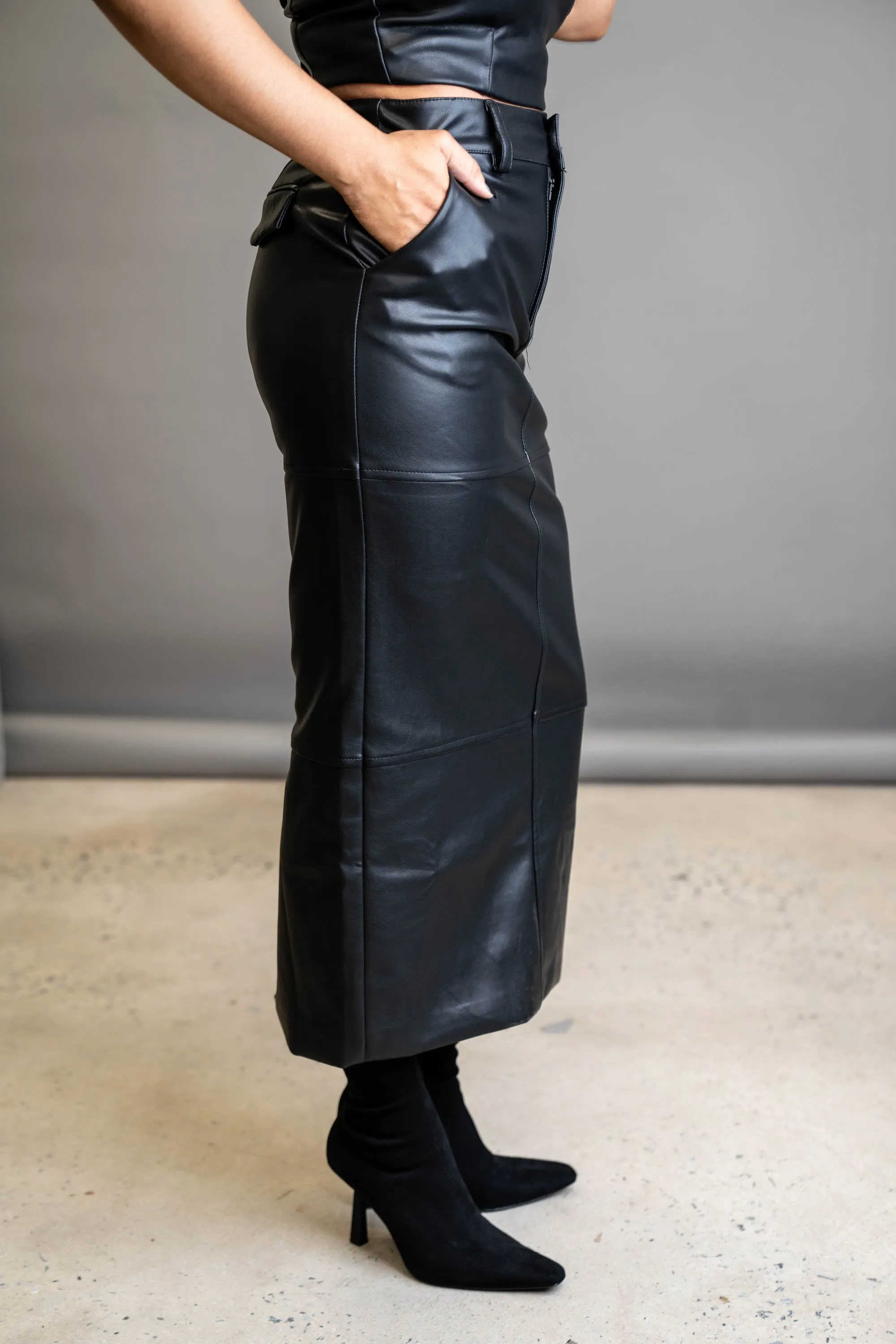 Leather Pencil Skirt