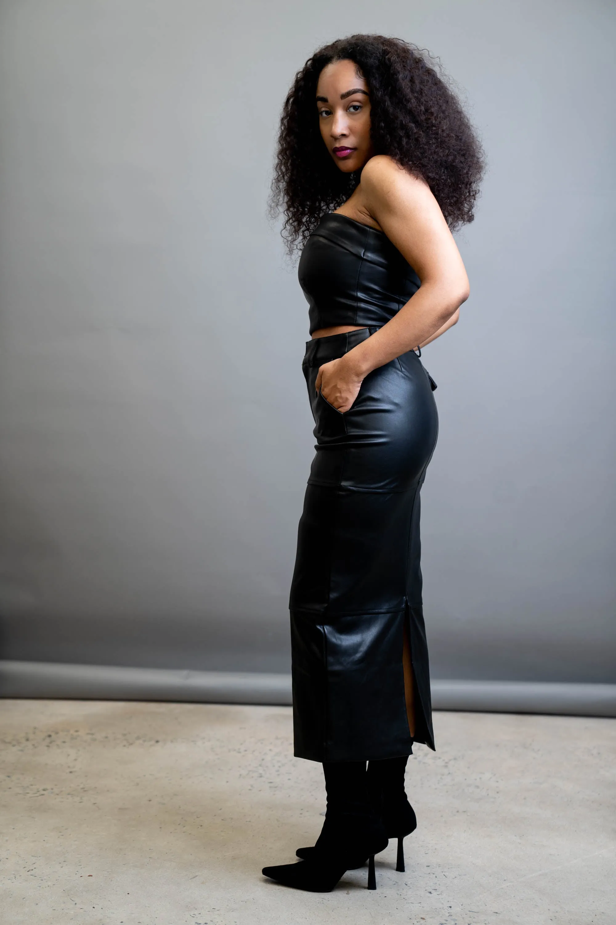 Leather Pencil Skirt