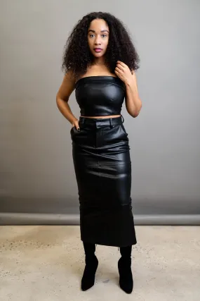 Leather Pencil Skirt