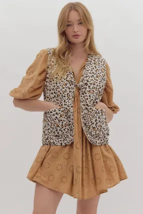 Leopard Vest Reversible