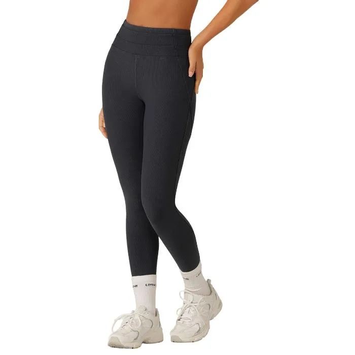 LORNA JANE - Amplify Washed Rib Ankle Biter Leggings