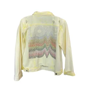 LOVE REPEATER YELLOW DENIM JACKET