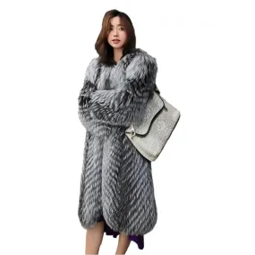 Luxury Fluffy Faux Fur Long Coat – Warm, Windproof & Chic for Winter