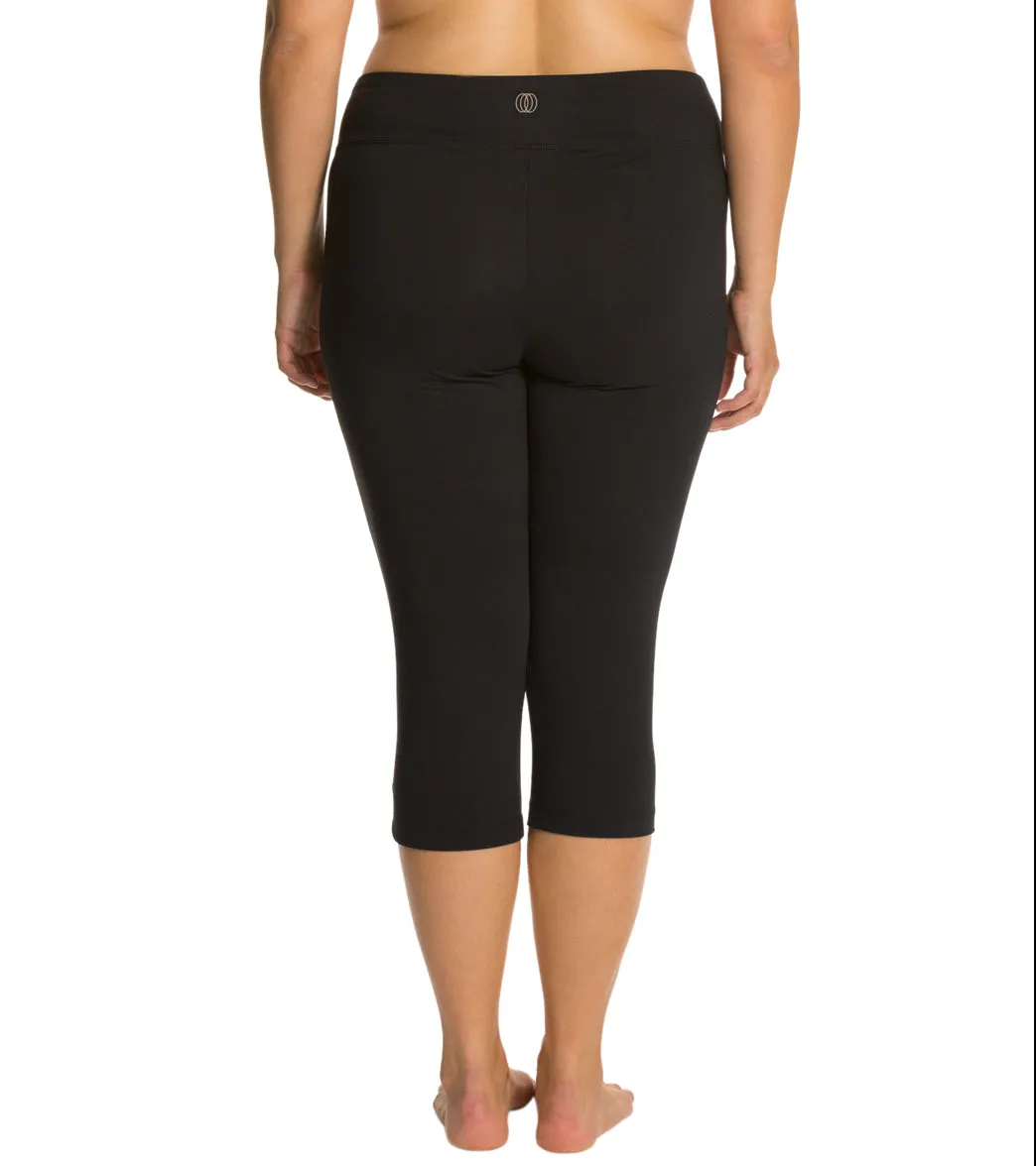 Marika Plus Size Flat Waisted Yoga Capris