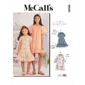 McCall's Pattern M8283 Children's and Girls' Dresses