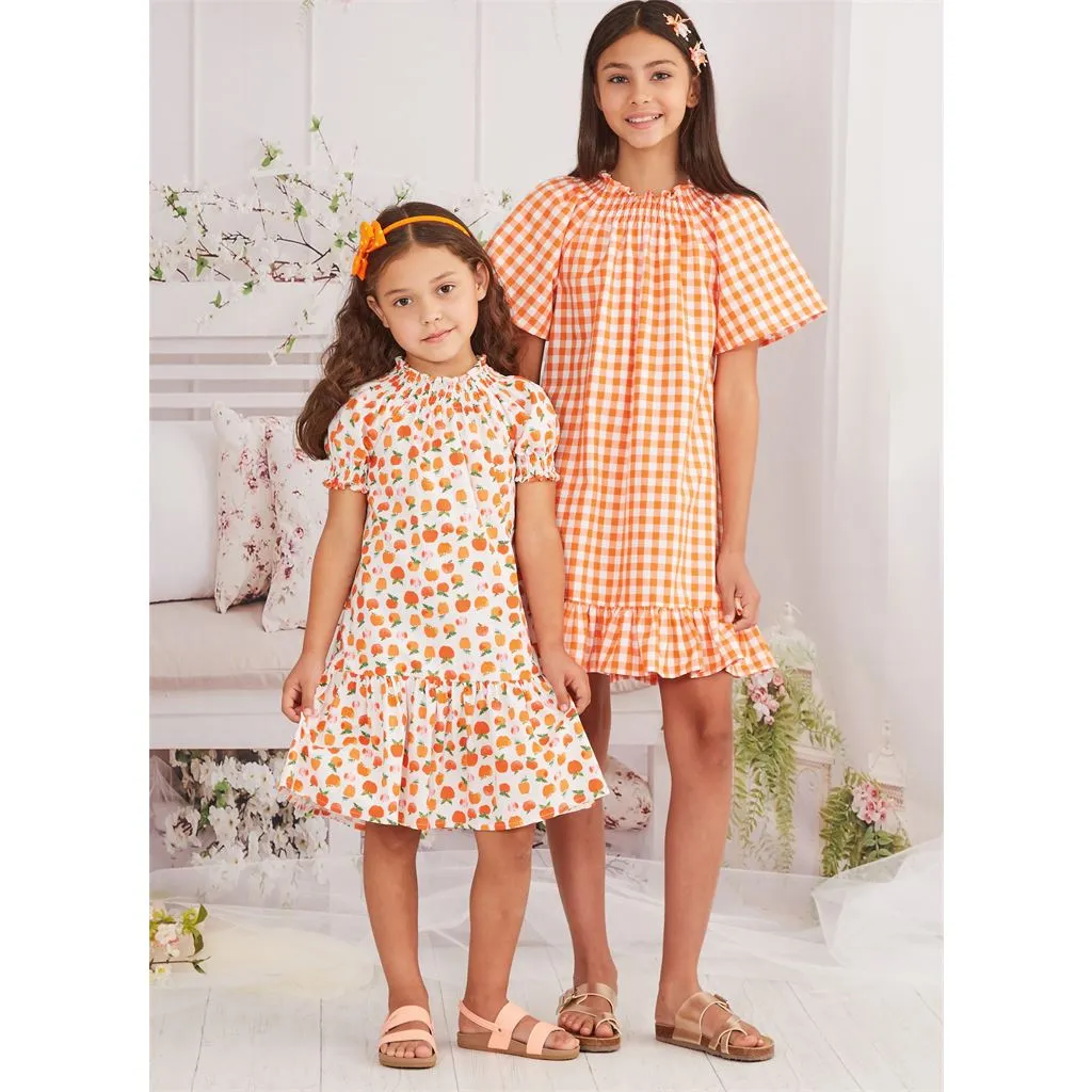 McCall's Pattern M8283 Children's and Girls' Dresses